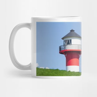 Lighthouse, Lühe, Altes Land, Lower Saxony, Germany, Elbe Mug